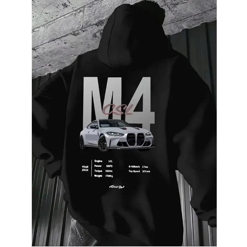 Fashion Men Women Unisex F40 Car Hoodies 2025 Autumn Winter Casual Sweatshirts JDM Streetwear Hoody Tops