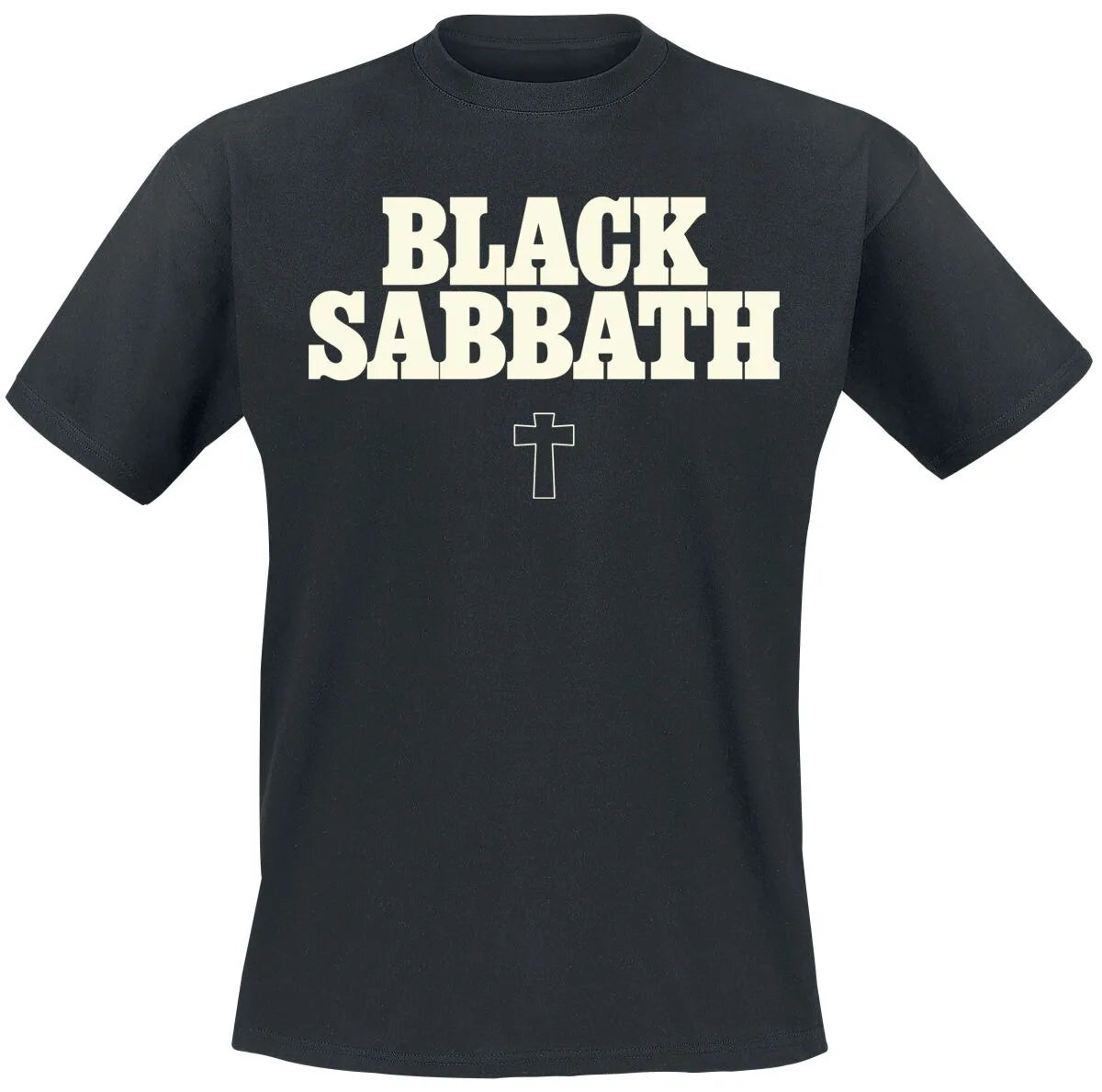 Black Sabbath Vintage Devil Print Cotton T-shirt Men Women Heavy Metal Band Unisex Short Sleeve Tee