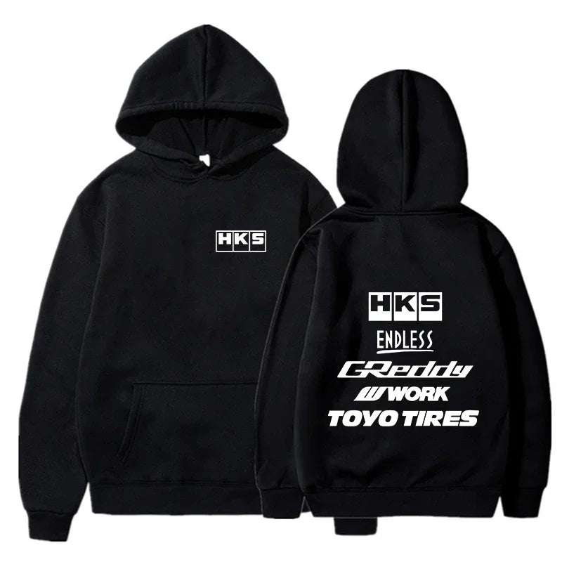 2025 Men Fashion Cool Hoodie Japan JDM Modified Car HKS ENDLESS Hoody Men Women Vintage Casual Sweatshirt Long Sleeve Pullovers