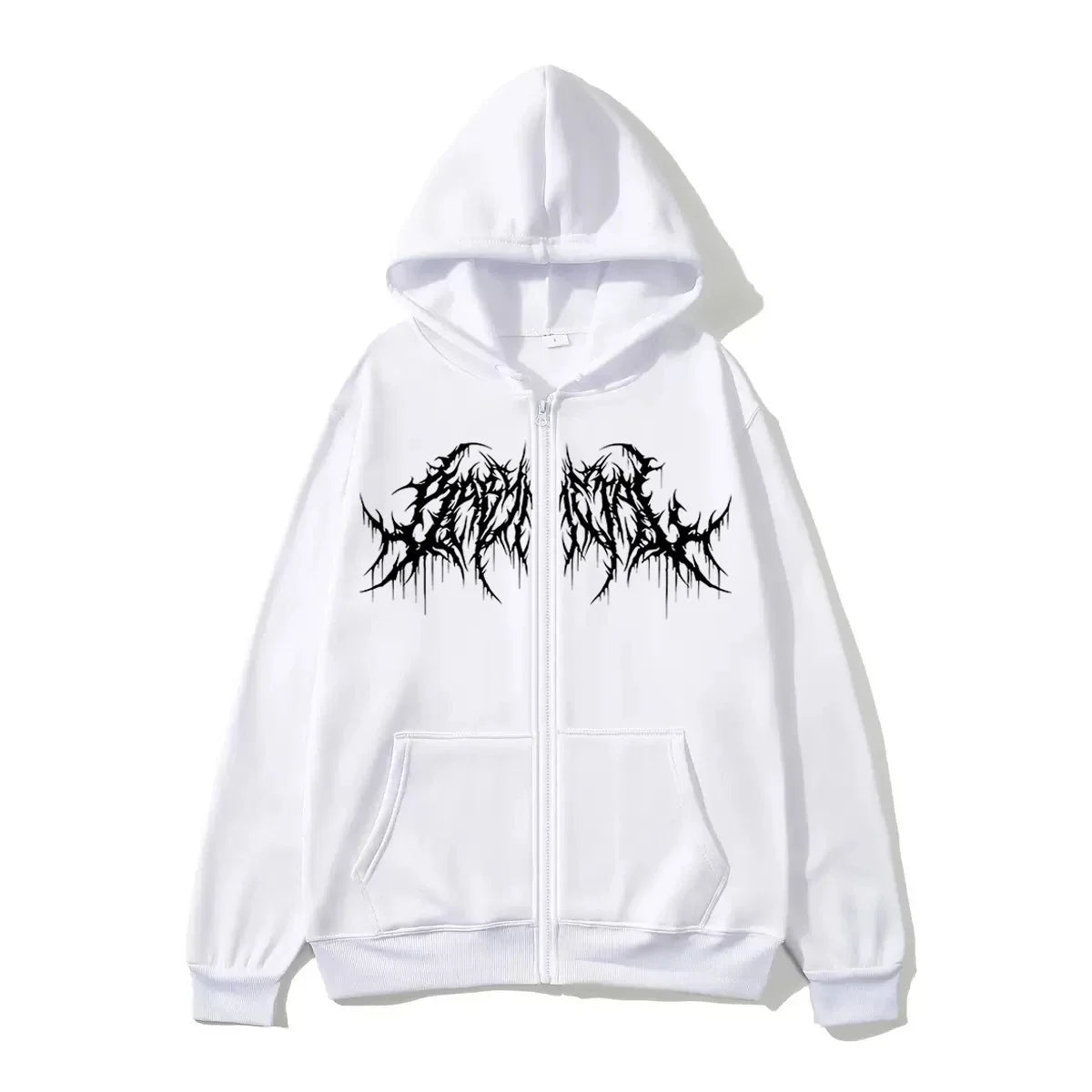 Y2K Zip-Up Hoodie, Men, Clothes with Graphic Prints, Hip Hop Style, Gothic 2026 Autumn Winter Keep Warm Long Sleeves Sweatshirt