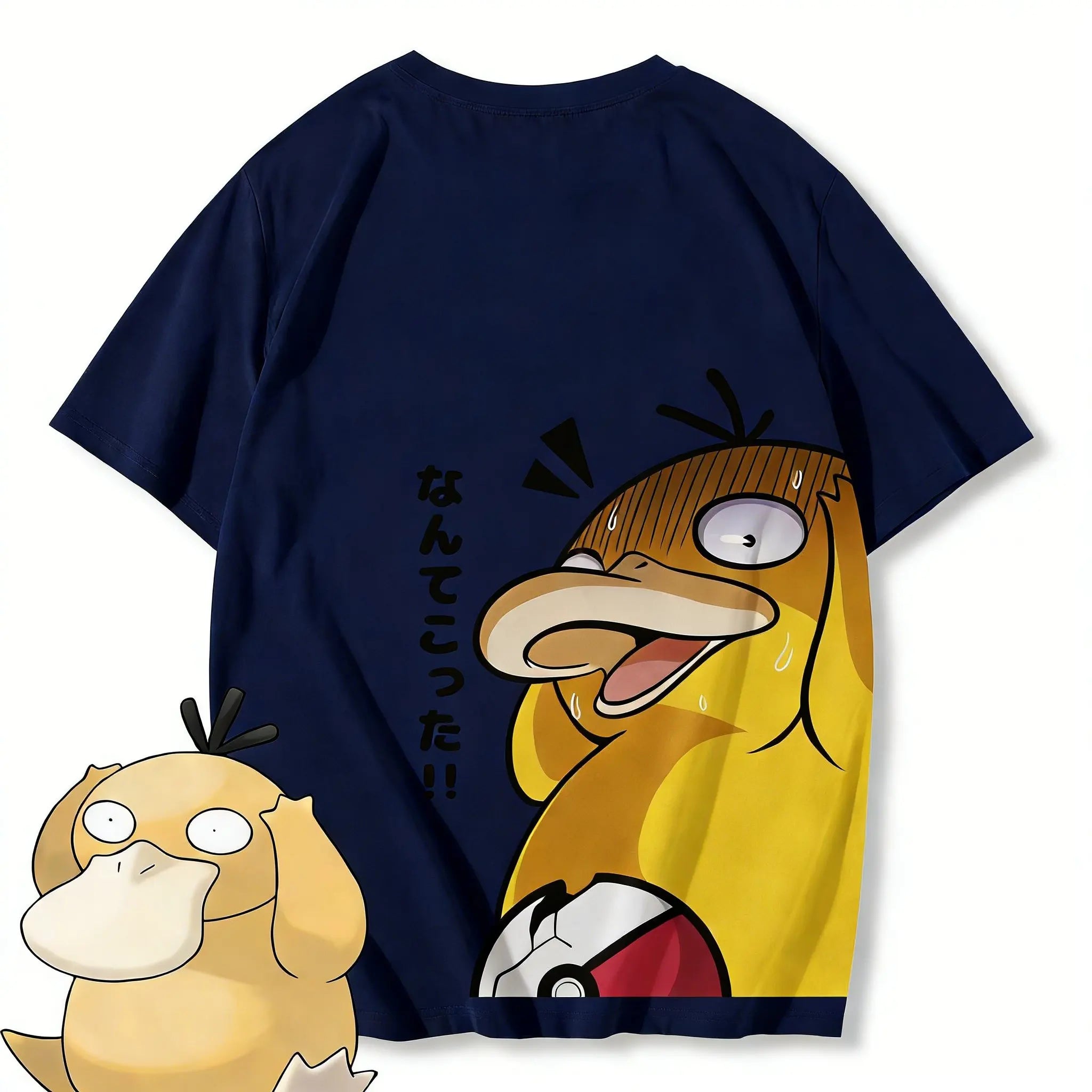 Anime Pokemon Psyduck Printed T-shirt Men's and Women's T-shirt Men's Tops Harajuku Y2K T-shirt 2026 Summer New Tee Streetwear