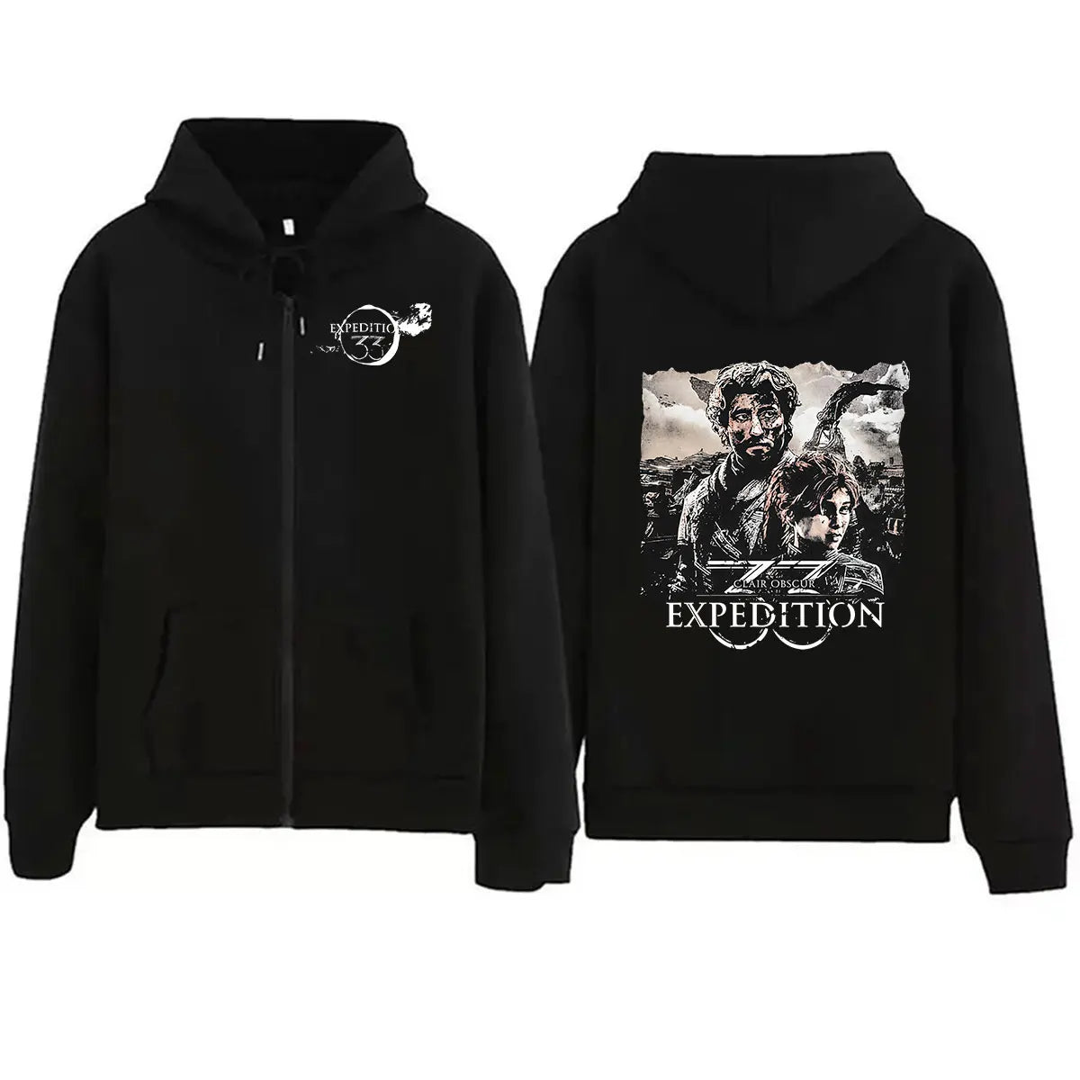 For Those Who Come After Zip Up Hoodie Clair Obscur Expedition 33 Game Fans Men Women Sweatshirt Vintage Oversized Coats Hoodies