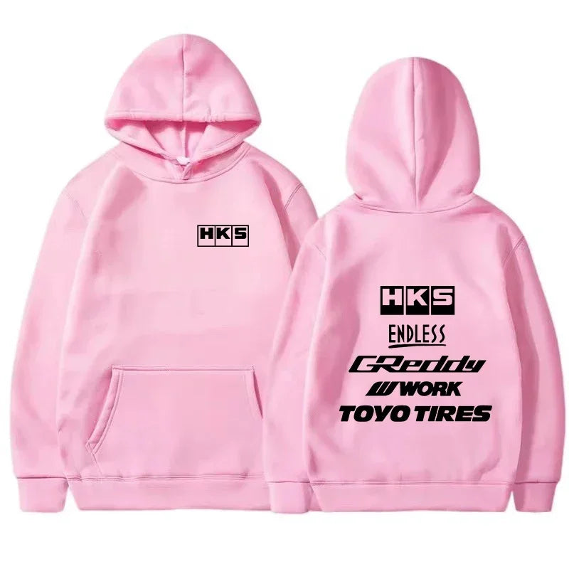 2025 Men Fashion Cool Hoodie Japan JDM Modified Car HKS ENDLESS Hoody Men Women Vintage Casual Sweatshirt Long Sleeve Pullovers