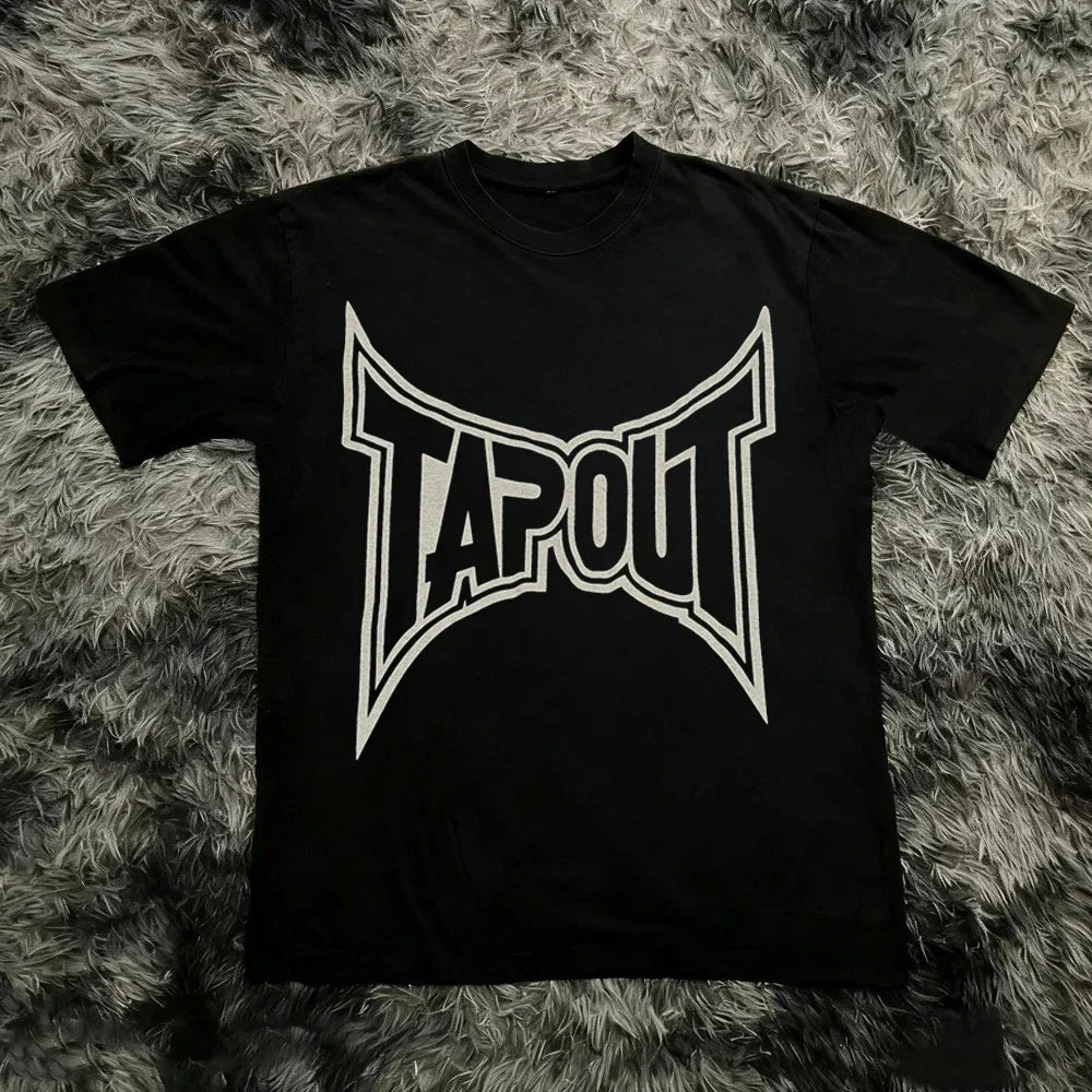 Vintage Y2K Tapout T Shirt Men Women Summer Graphic Print T-shirt USA Y2K 90s Tee Fashion Gothic Streetwear Summer Tee Tops