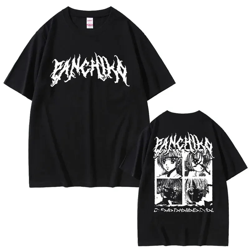 Rock Band Panchiko DEATHMETAL Album Graphic Print Tshirt Men Women Vintage Casual T-shirts Male Oversized Tees Gothic Streetwear