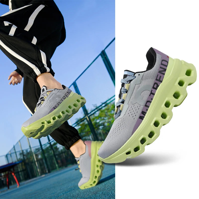 2026 Air Cushion Running Shoes Jogging Marathon Men Sports Breathable Lightweight Women's Comfortable Nonskid Leisure Sneakers