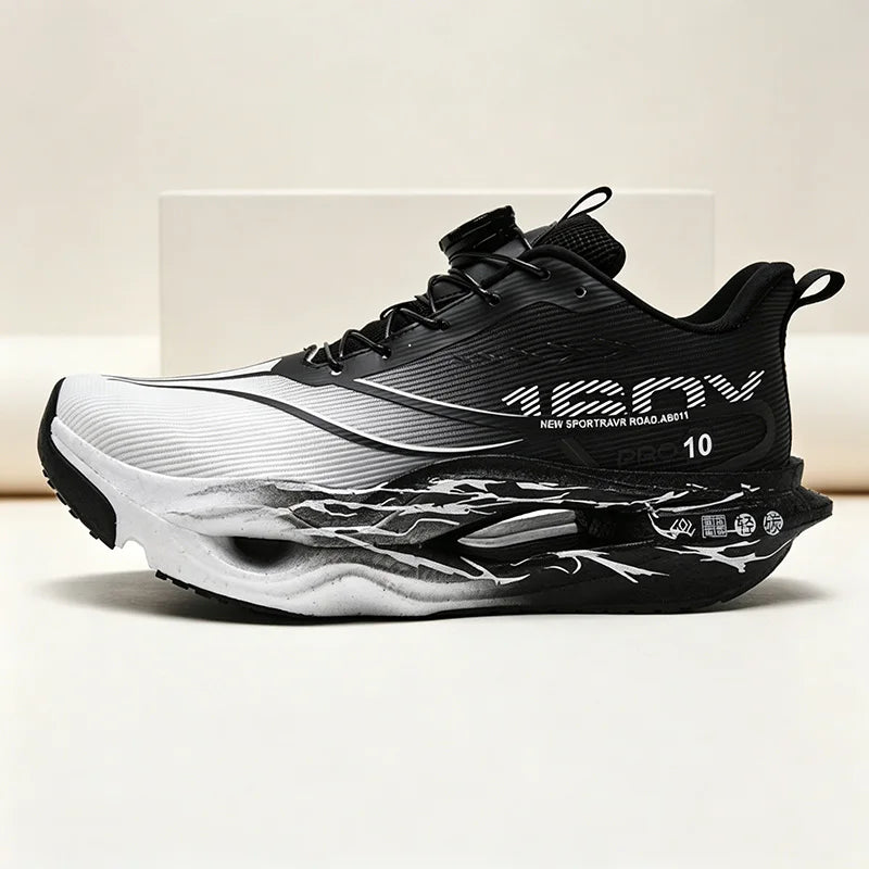 Men Propulsive Carbon Plate Racing Shoes Breathable Wide Fit Energy Return Marathon Sneakers Cushion for Women Running Trainers