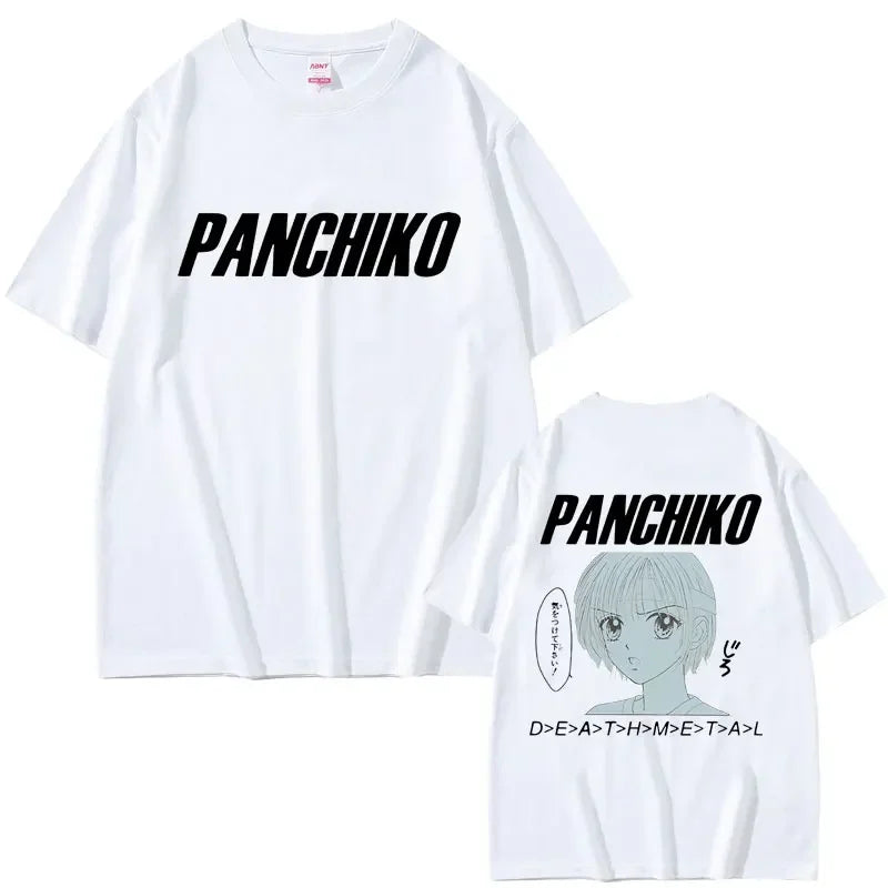 Rock Band Panchiko DEATHMETAL Album Graphic Print Tshirt Men Women Vintage Casual T-shirts Male Oversized Tees Gothic Streetwear