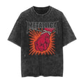 2026 and men women Classic washed T-shirt featuring the Metallica rock band Suitable for high-end luxurious outfits clothes