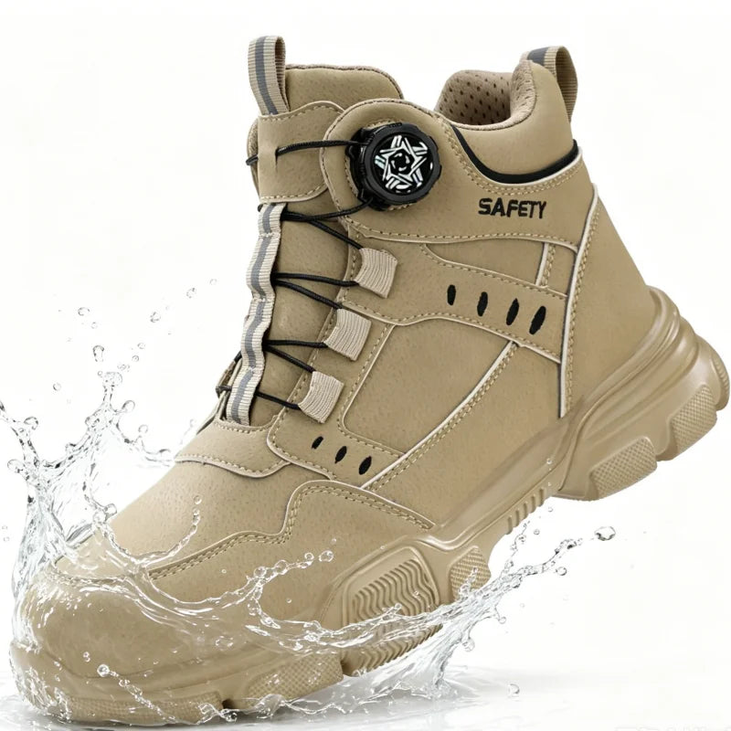 Lightweight Protection Safety Shoes Men Steel Toe Anti Smash Work Shoes Anti-puncture Indestructible Man Safety Boots Outdoor