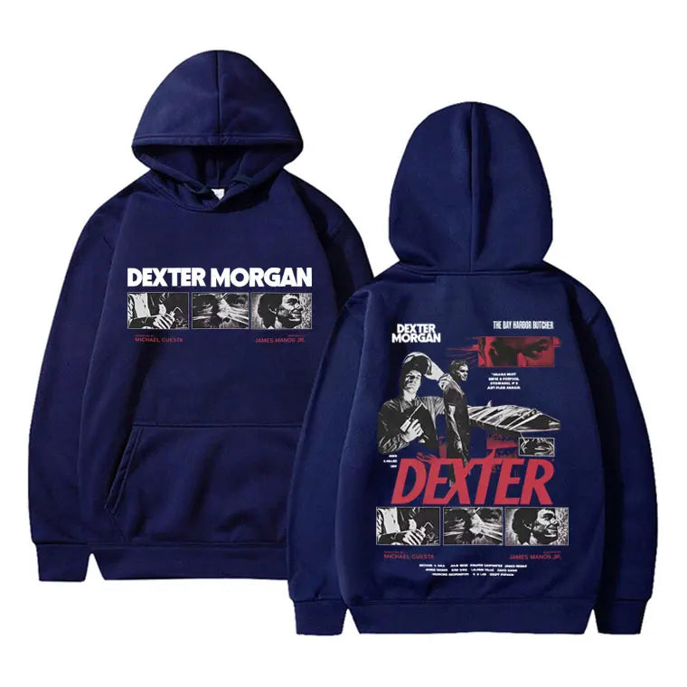 TV program Dexter Morgan The Bay Harbour Butcher Men's hoodie Casual hoodie Retro fashion Y2K Comfortable Sweatshirt