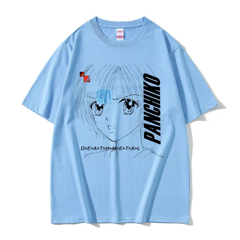 Rock Band Panchiko DEATHMETAL Album Graphic Print Tshirt Men Women Vintage Casual T-shirts Male Oversized Tees Gothic Streetwear