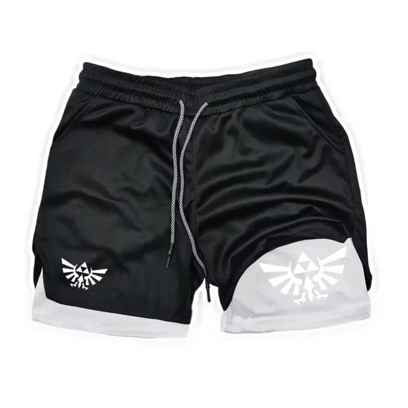 Zelda Themed Men's 5-Inch Workout Shorts | Quick Dry Loose Fit for Basketball, Running & CasualZY0077 Wear
