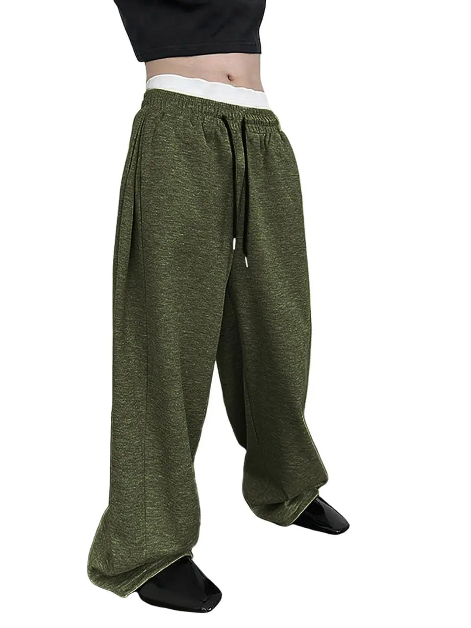 Mens Sweatpants Straight Fit Joggers for Sports and Streetwear Loose Oversized Casual Pant Drawstring Multi-pocket Men Long Pant