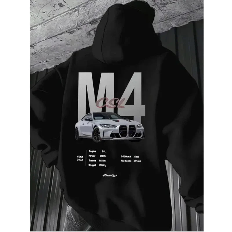 Fashion Men Women Unisex F40 Car Hoodies 2025 Autumn Winter Casual Sweatshirts JDM Streetwear Hoody Tops