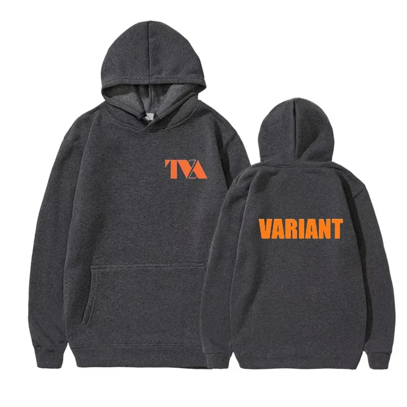 Spring and Autumn fashion new LOKI TVA Variant Letter letter printed streetwear unisex hoodie Unix warm casual sportswear