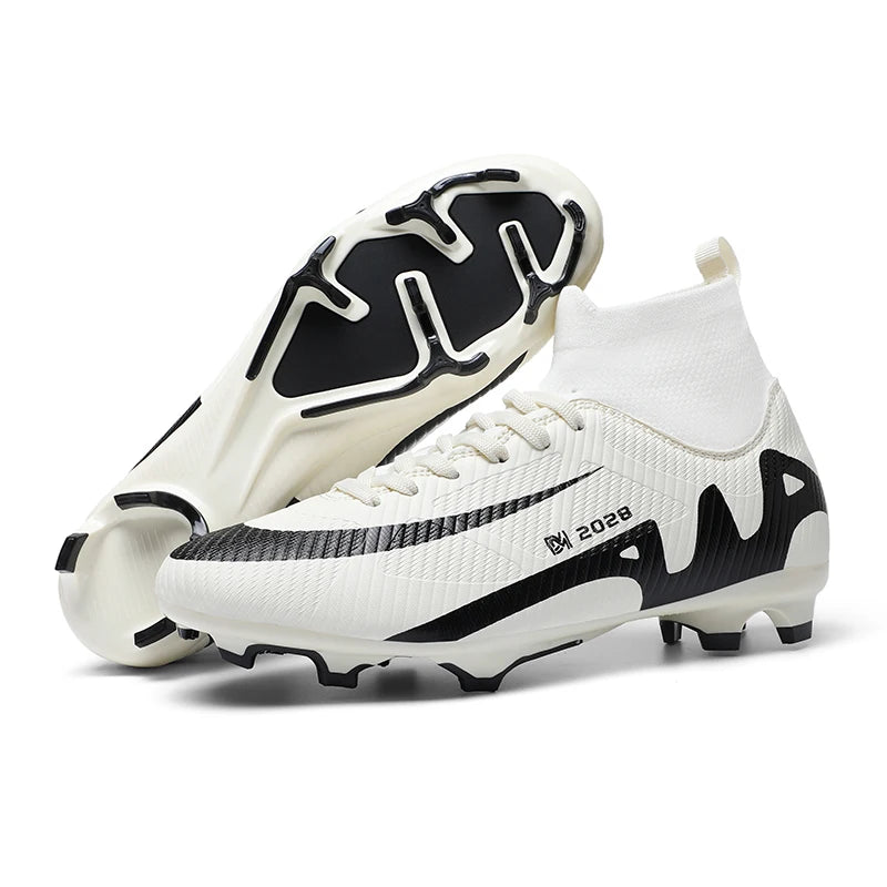 Fashion Pink Soccer Shoes Men's  Professional Lightweight Sock Football Boots Outdoor Non-slip Original Football Cleats Sneakers