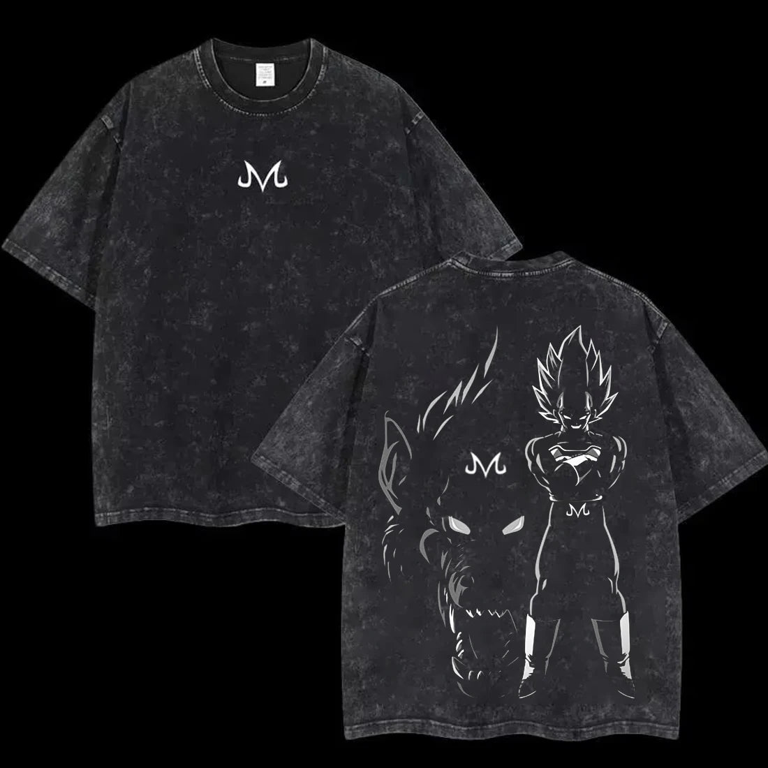 Anime Dragon Ball Cosplay Washed Goku T-Shirt Cotton Loose Large Casual Sports Vegeta Gym T-Shirt Men's Harajuku Tee Clothing