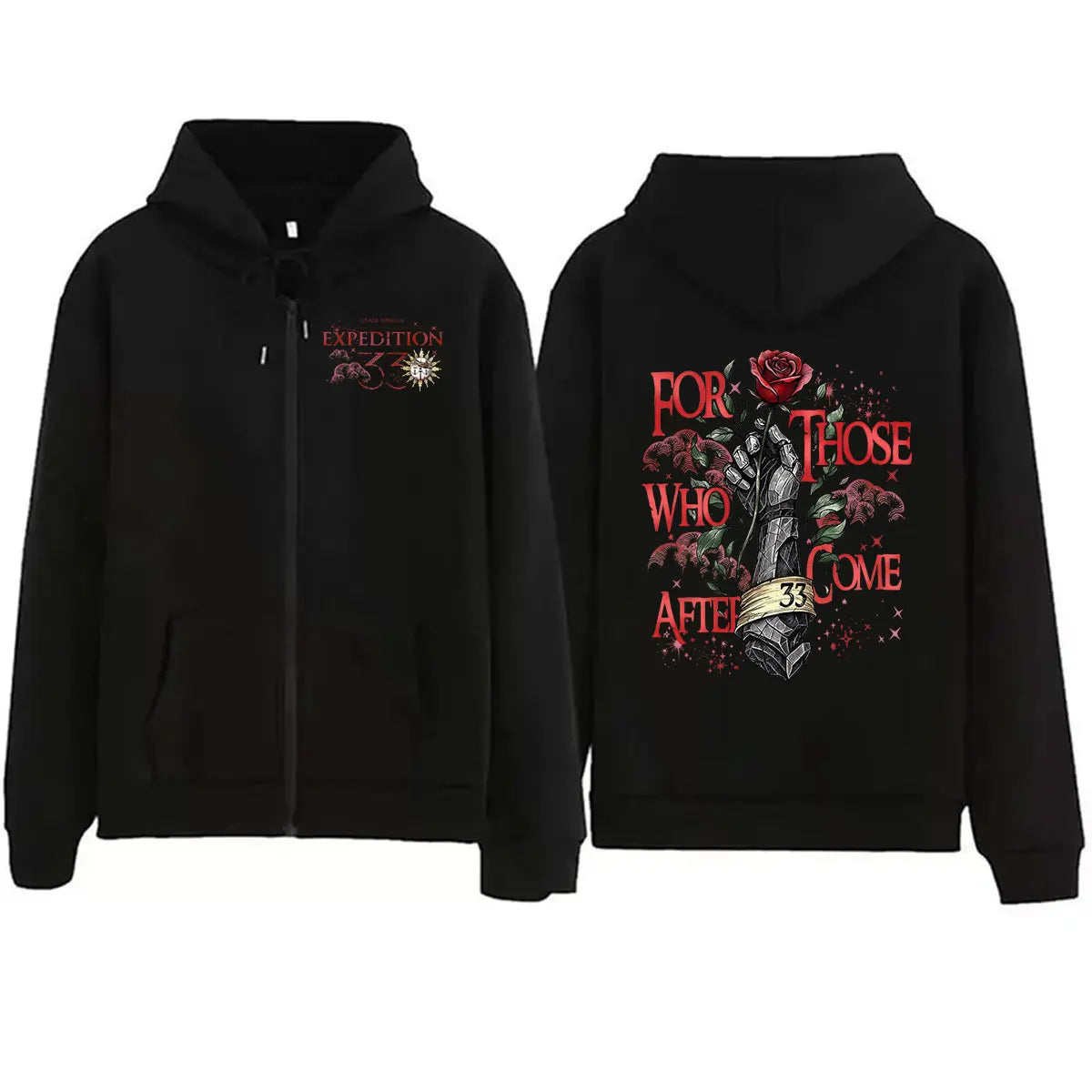 For Those Who Come After Zip Up Hoodie Clair Obscur Expedition 33 Game Fans Men Women Sweatshirt Vintage Oversized Coats Hoodies