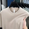 American Style Retro Heavyweight Solid Color Short Sleeved T-shirt Men Women Summer Street Trendy Washed Old Oversized Clothes