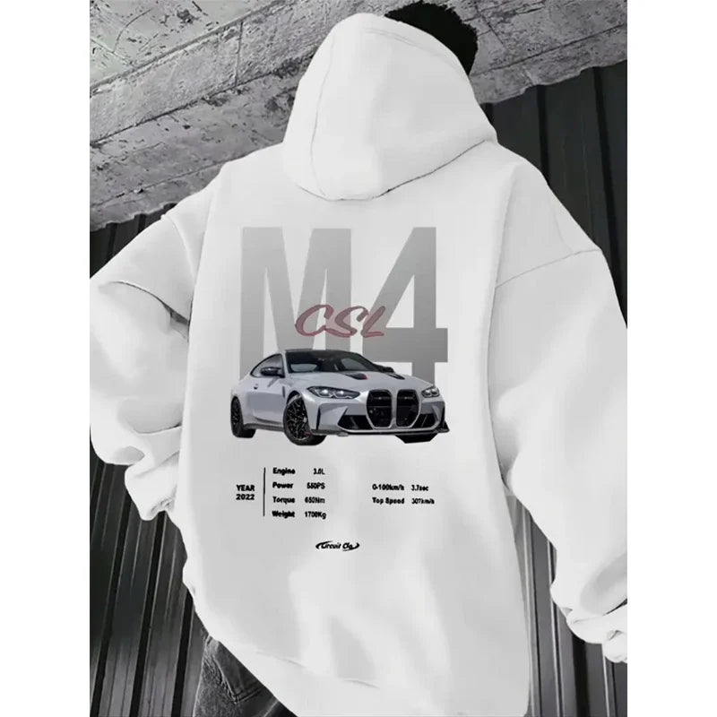 Fashion Men Women Unisex F40 Car Hoodies 2025 Autumn Winter Casual Sweatshirts JDM Streetwear Hoody Tops