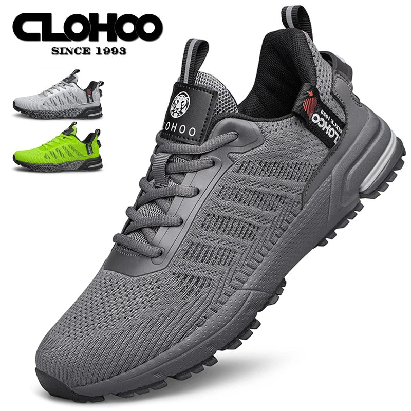 CLOHOO Mesh Upgraded Thick Bottom Foam Sports Casual Shoes Breathable Wear-Resistant Comfortable Footwear for Active Lifestyle