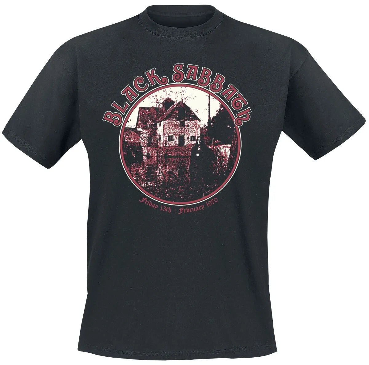 Black Sabbath Vintage Devil Print Cotton T-shirt Men Women Heavy Metal Band Unisex Short Sleeve Tee