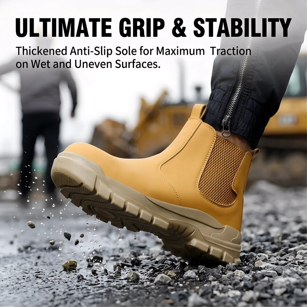 Lightweight Protection Safety Shoes Men Steel Toe Anti Smash Work Shoes Anti-puncture Indestructible Man Safety Boots Outdoor
