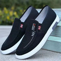 Men Shoes Breathable Canvas Sneakers for Youth Slip on Walking Tennis Shoes Driving Loafers House Moccasins Work Skate Flats