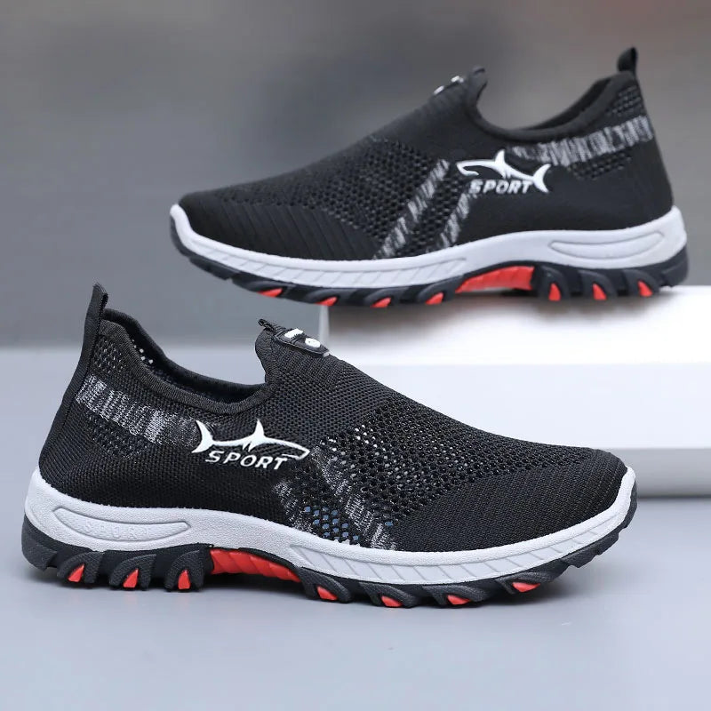 Men's Summer Sneakers Sporty Men's Mesh Shoes Breathable Sports Shoes Canvas lightweight Sneakers Cheap Shoes Clearance