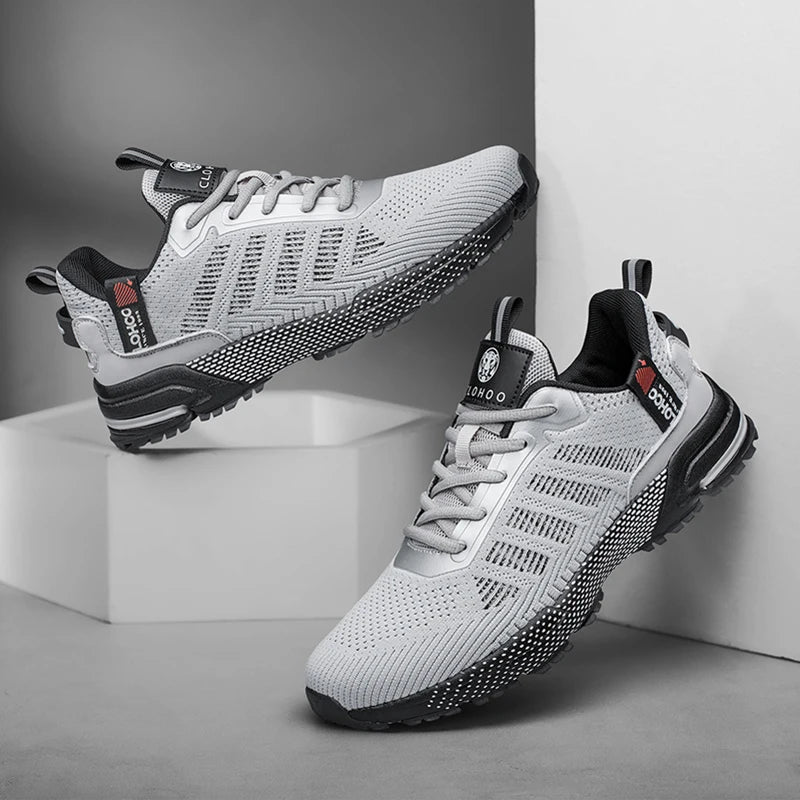 CLOHOO Mesh Upgraded Thick Bottom Foam Sports Casual Shoes Breathable Wear-Resistant Comfortable Footwear for Active Lifestyle