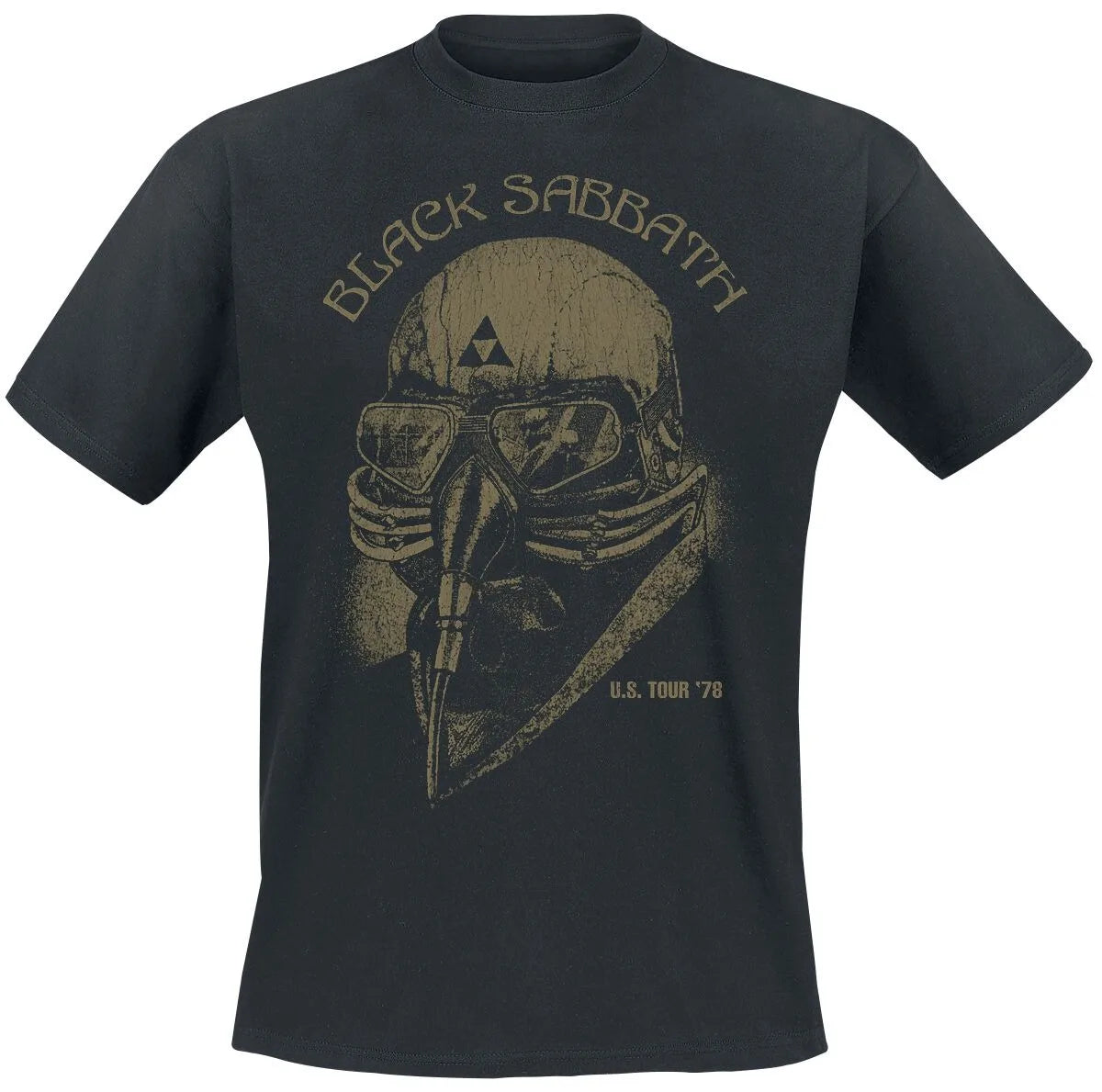 Black Sabbath Vintage Devil Print Cotton T-shirt Men Women Heavy Metal Band Unisex Short Sleeve Tee