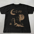 The Cure Cat Tee, 90s Alt Indie Rock, Unisex Shirt Cat Lover Gifts, The Cure Fan Gifts, Band Tee, The Cure Graphic Tee Men Tee