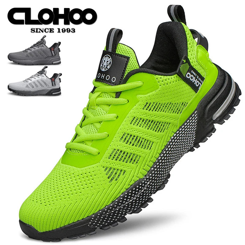 CLOHOO Mesh Upgraded Thick Bottom Foam Sports Casual Shoes Breathable Wear-Resistant Comfortable Footwear for Active Lifestyle