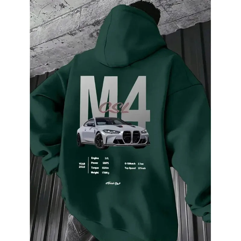 Fashion Men Women Unisex F40 Car Hoodies 2025 Autumn Winter Casual Sweatshirts JDM Streetwear Hoody Tops