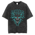 Washed T-shirt Popular Anime Kaiju No 8 Printed T-shirt for Men   Cotton Washable T-shirt for Harajuku Men  Casual Top for Manga