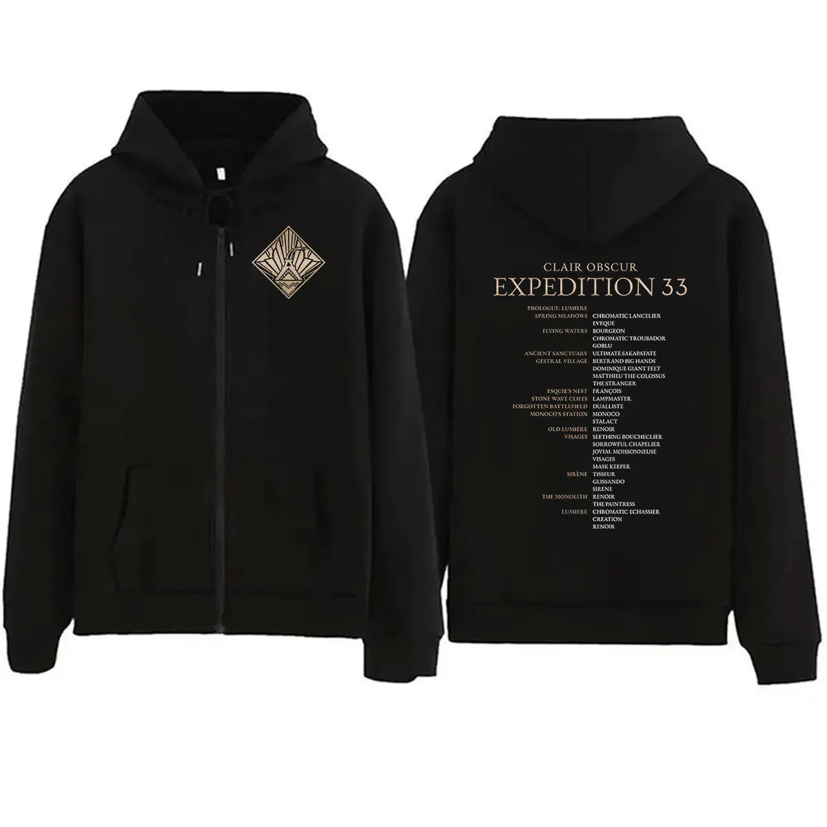 For Those Who Come After Zip Up Hoodie Clair Obscur Expedition 33 Game Fans Men Women Sweatshirt Vintage Oversized Coats Hoodies