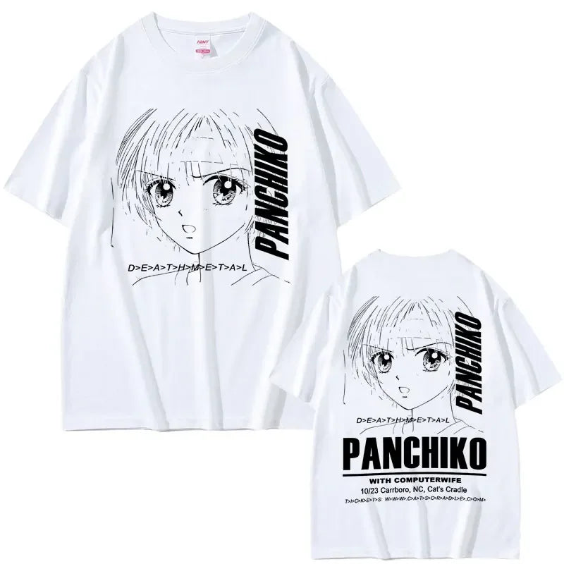 Rock Band Panchiko DEATHMETAL Album Graphic Print Tshirt Men Women Vintage Casual T-shirts Male Oversized Tees Gothic Streetwear