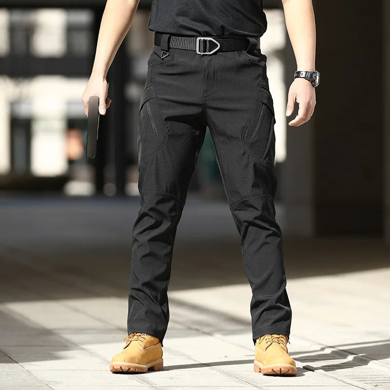 Men City Military Tactical Pants Combat Cargo Trousers Multi-pocket Waterproof Wear-resistant Casual Training Overalls Clothing