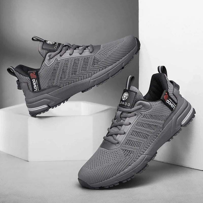 CLOHOO Mesh Upgraded Thick Bottom Foam Sports Casual Shoes Breathable Wear-Resistant Comfortable Footwear for Active Lifestyle