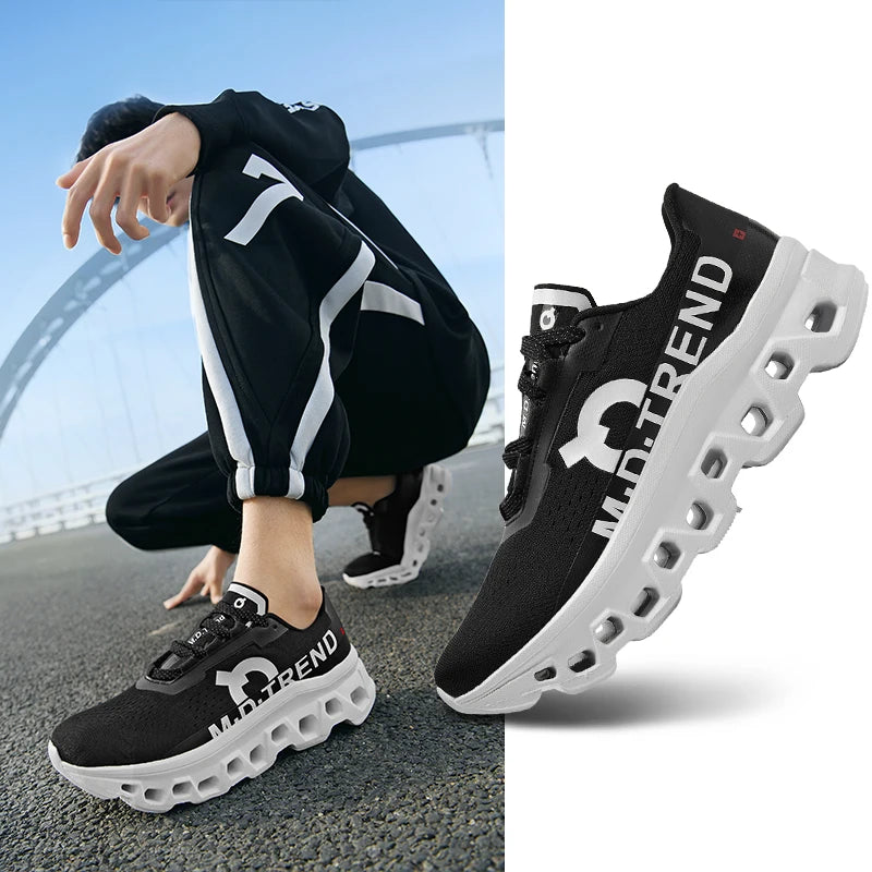 2026 Air Cushion Running Shoes Jogging Marathon Men Sports Breathable Lightweight Women's Comfortable Nonskid Leisure Sneakers