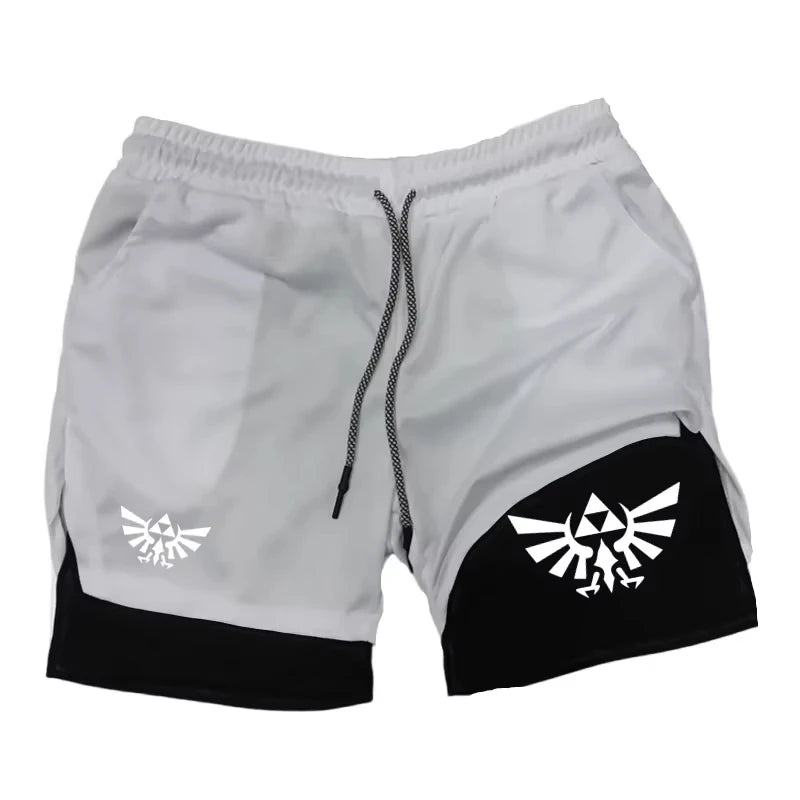 Zelda Themed Men's 5-Inch Workout Shorts | Quick Dry Loose Fit for Basketball, Running & CasualZY0077 Wear
