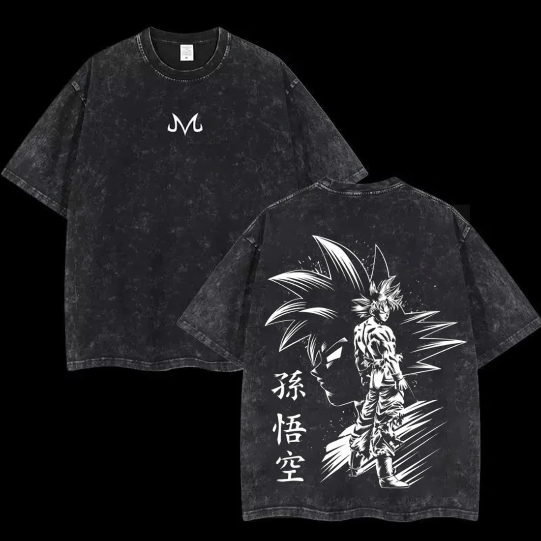 Anime Dragon Ball Cosplay Washed Goku T-Shirt Cotton Loose Large Casual Sports Vegeta Gym T-Shirt Men's Harajuku Tee Clothing