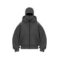 Men and women Balaclava Y2K Gothic Harajuku winter new item double hooded sweatshirt men's hooded mask zipper sportswear