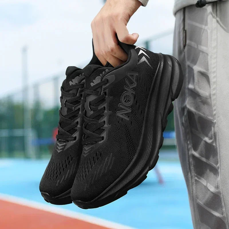 Men's Running Shoes Breathable Cushioning Luxury Shoes Trainer Race Outdoor Couple Non-Slip Jogging Sneakers Mesh Off-road Shoes