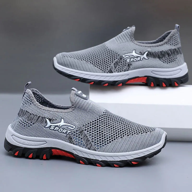 Men's Summer Sneakers Sporty Men's Mesh Shoes Breathable Sports Shoes Canvas lightweight Sneakers Cheap Shoes Clearance