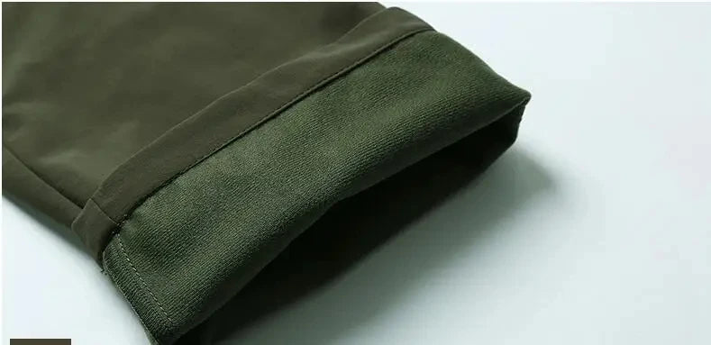 Men's Winter Fleece Tactical Pants Warm Cargo Pant Hunting SoftShell Work Trousers Shark Skin Thick Warm Waterproof Pants M-4XL