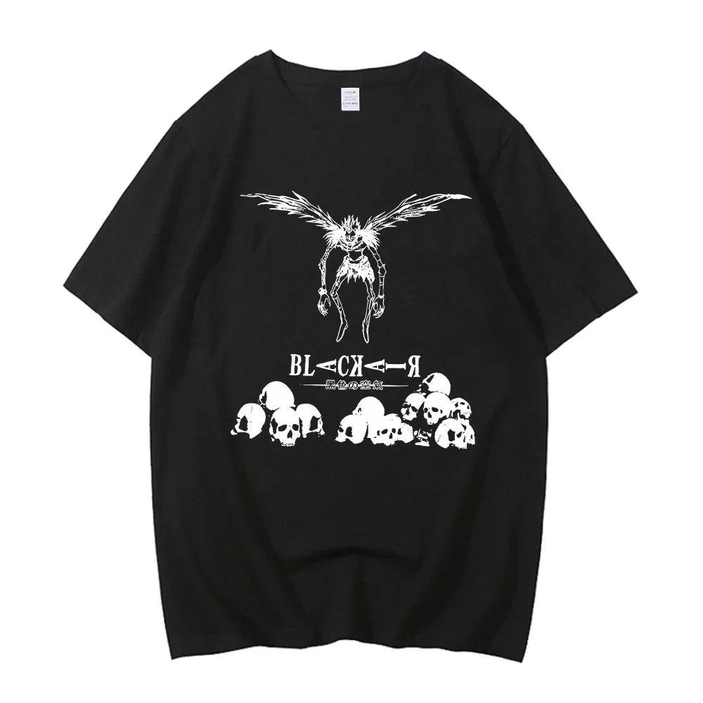 Harajuku Death Note T Shirts Anime Graphic Printing T Shirt High Quality Cotton Fashion Streetwear Unisex Top Tee