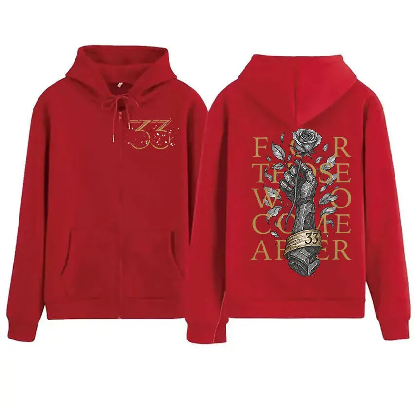For Those Who Come After Zip Up Hoodie Clair Obscur Expedition 33 Game Fans Men Women Sweatshirt Vintage Oversized Coats Hoodies
