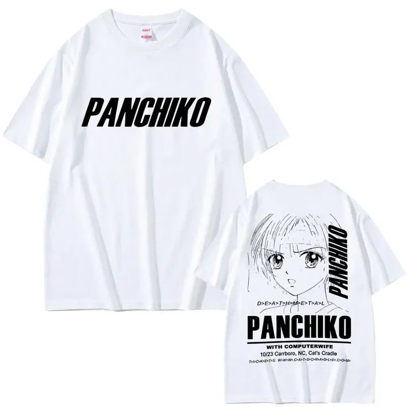 Rock Band Panchiko DEATHMETAL Album Graphic Print Tshirt Men Women Vintage Casual T-shirts Male Oversized Tees Gothic Streetwear